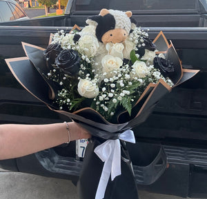 Black & White Moo Bouquet