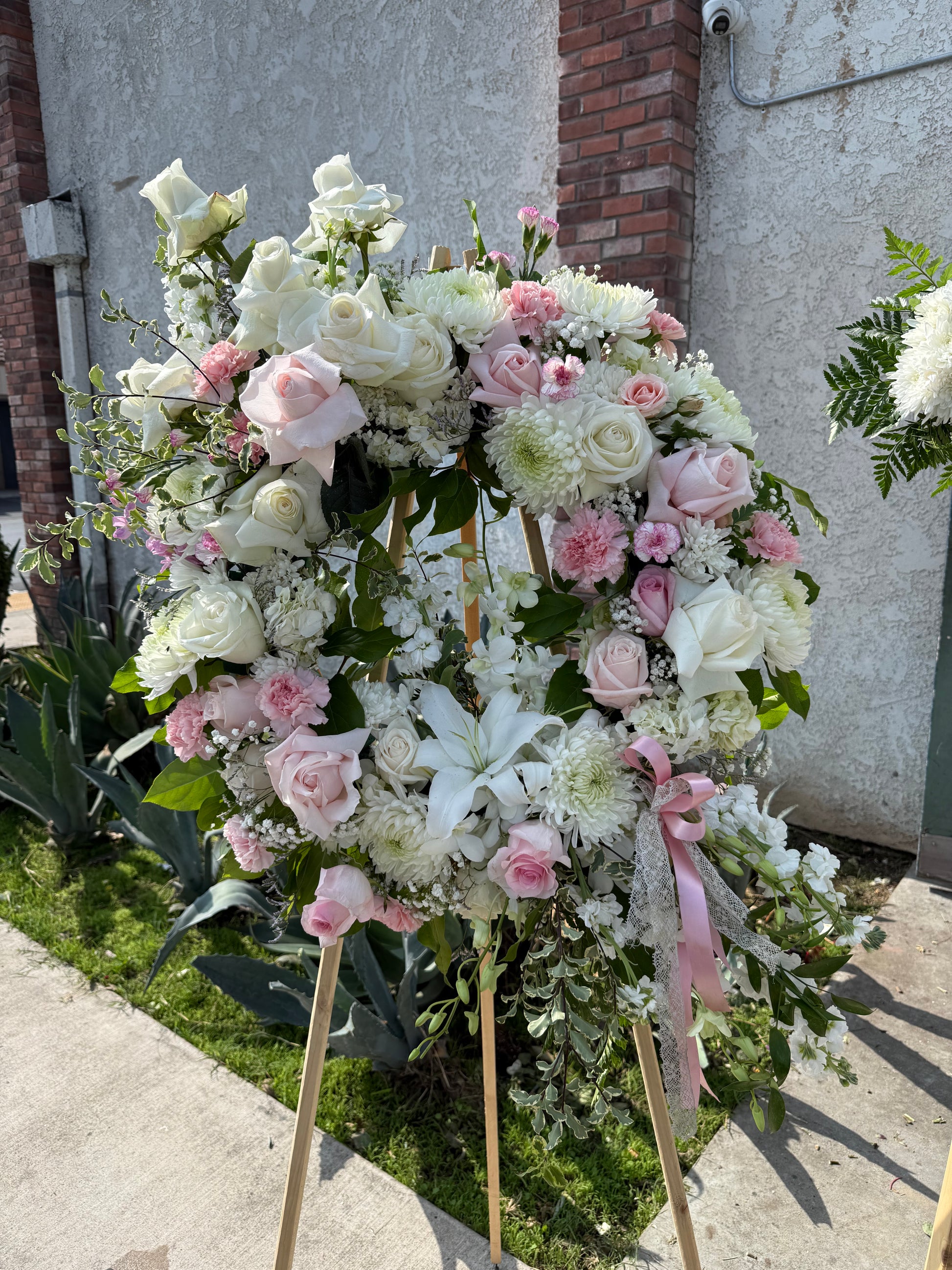 Blush Cascade Wreath