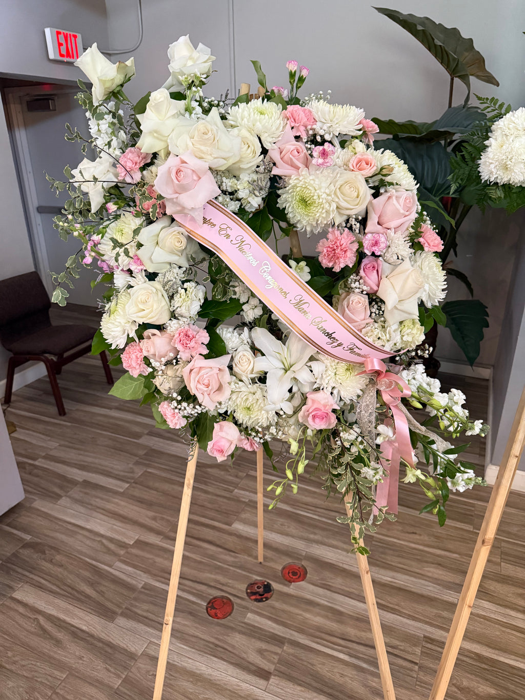 Blush Cascade Wreath