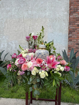 Blushing Elegance Memorial Urn