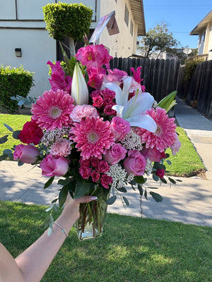 Pink Delight Vase Arrangement