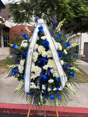 Blue Rose Serenity Standing Spray