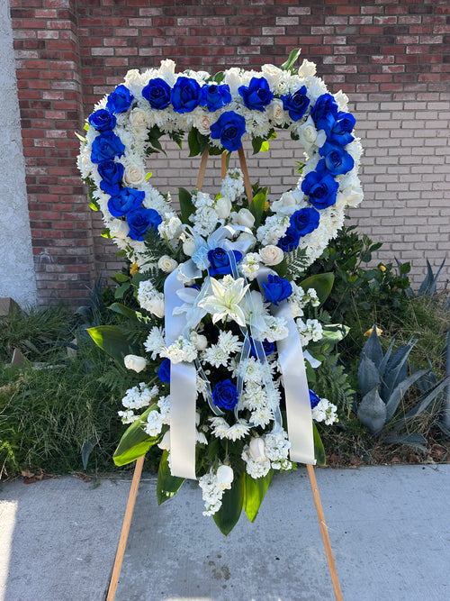 Blue Elegance Standing Spray
