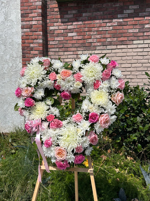 Graceful Pink Standing Spray
